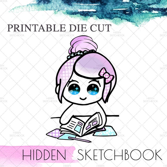 PRINTABLE DIE CUTS. Cute Planner Girl Download Die Cut - Etsy