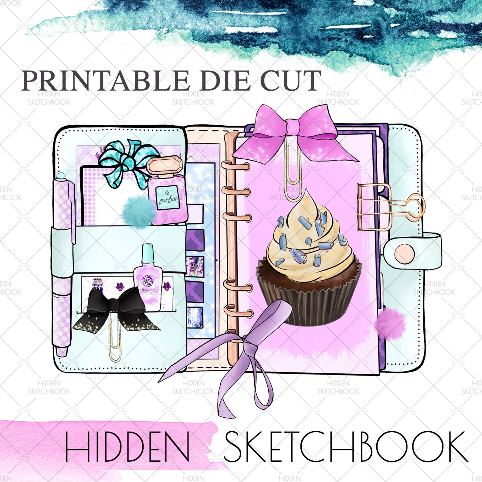 PRINTABLE DIE CUTS. Cute Planner Download Die Cut Etsy