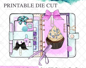 PRINTABLE DIE CUTS. Cute Planner Download Die Cut - Etsy