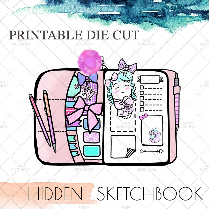 PRINTABLE DIE CUTS. Cute Planner Download Die Cut - Etsy