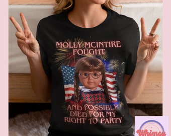 American Girl, Nostalgia, 90s kids, 4th of July, Patriotic Shirt | Molly McIntire