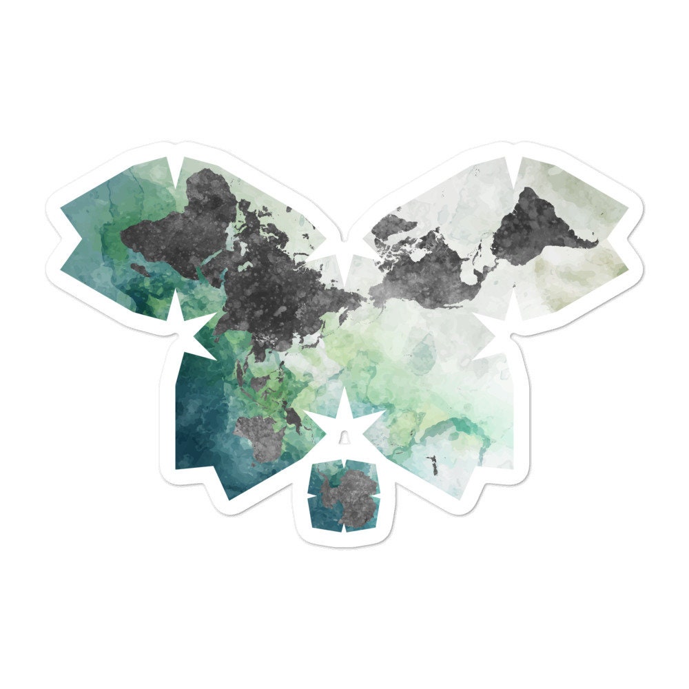 Model Sticker Map Map Stickers Various / Laptop Sticker / Vinyl Stickers - Etsy