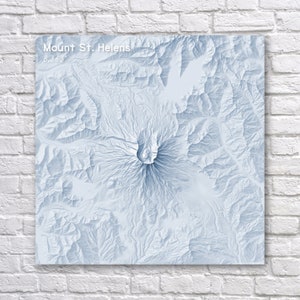 Mount St. Helens 3D-Poster mit schattiertem Gelände