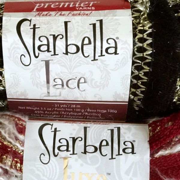 Premier Starbella 'Ruffle' Yarn - in color Jackpot - Black