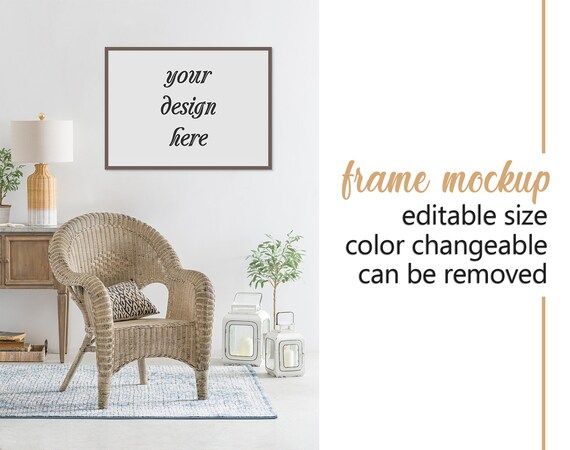 Frame Mockup Poster Mockup Frame Poster Mockup Styled Frame Etsy