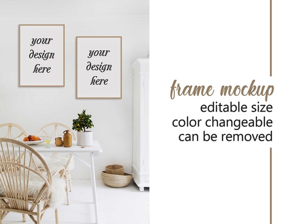 Frame Mockup Poster Mockup Frame Poster Mockup Styled Frame Etsy
