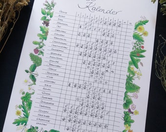 Kräuter-Ernte-Kalender