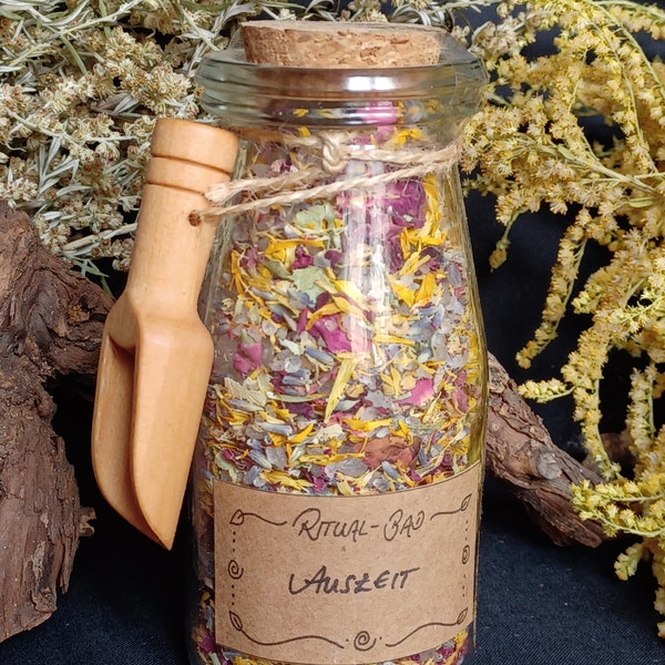 Ritualbad "Auszeit" / Ritual-Badesalz / Meersalz / Kräutermagie / Naturmagie / Spiritualität / Naturspiritualität / Wohlbefinden / Seele