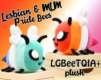 LGBeeTQIA+  Lesbian and MLM Pride Bees