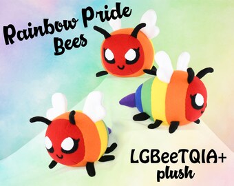 LGBeeTQIA+ Rainbow Pride Bee