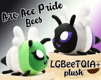 LGBeeTQIA+ Aro-Ace Pride Bees