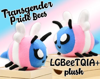 LGBeeTQIA+ Trans Pride Bees