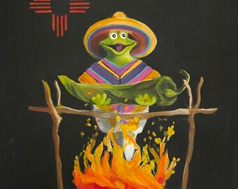 Print Hector (c) Hatch Green Chile  Art Print 8 x 10 shipping included