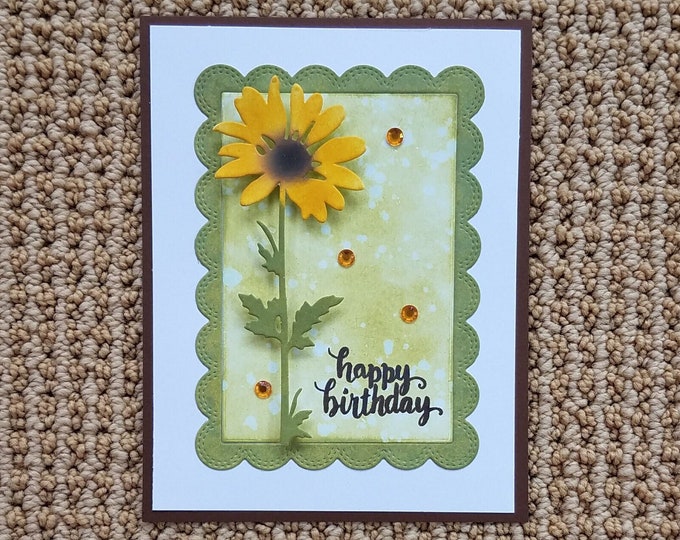 CARD KIT Handmade Birthday Flower 4 Greeting Cards With Envelopes DIY ...