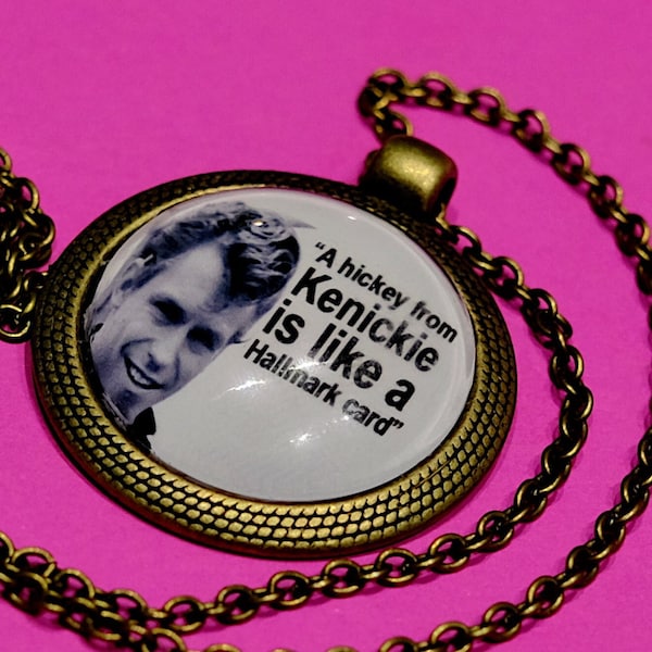 GREASE Necklace Pendant - Jeff Conaway - Kenickie quote - a hickey from Kenickie is like a hallmark card - grease musical - grease movie