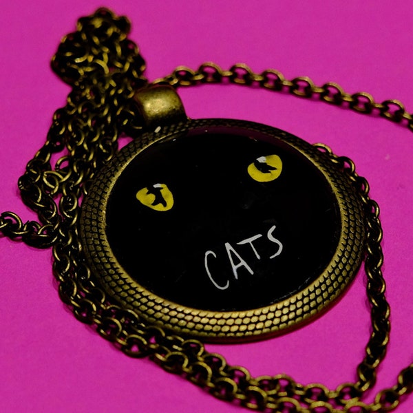 CATS THE MUSICAL Necklace Pendant - West End - Broadway - musical theatre gifts - Andrew Lloyd Webber - cats musical