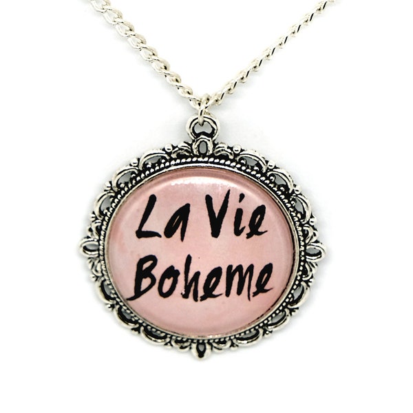 RENT The Musical Necklace Pendant - La Vie Boheme -  musical theatre jewellery - west end -  broadway - theatre gifts
