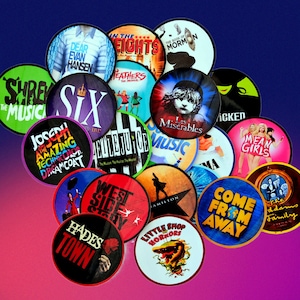 MUSICAL THEATRE CUSTOM Glossy Vinyl Stickers - West End stickers - Broadway Stickers - waterproof - musical theater gifts