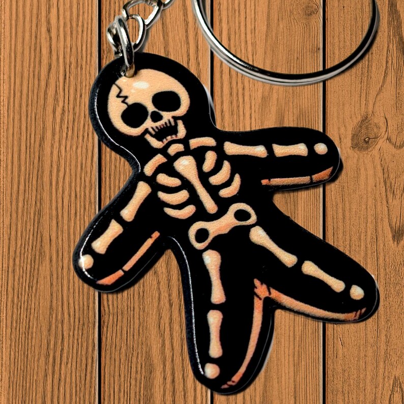 SKELETON Keyring Halloween Keyrings Horror Keychain Skeleton
