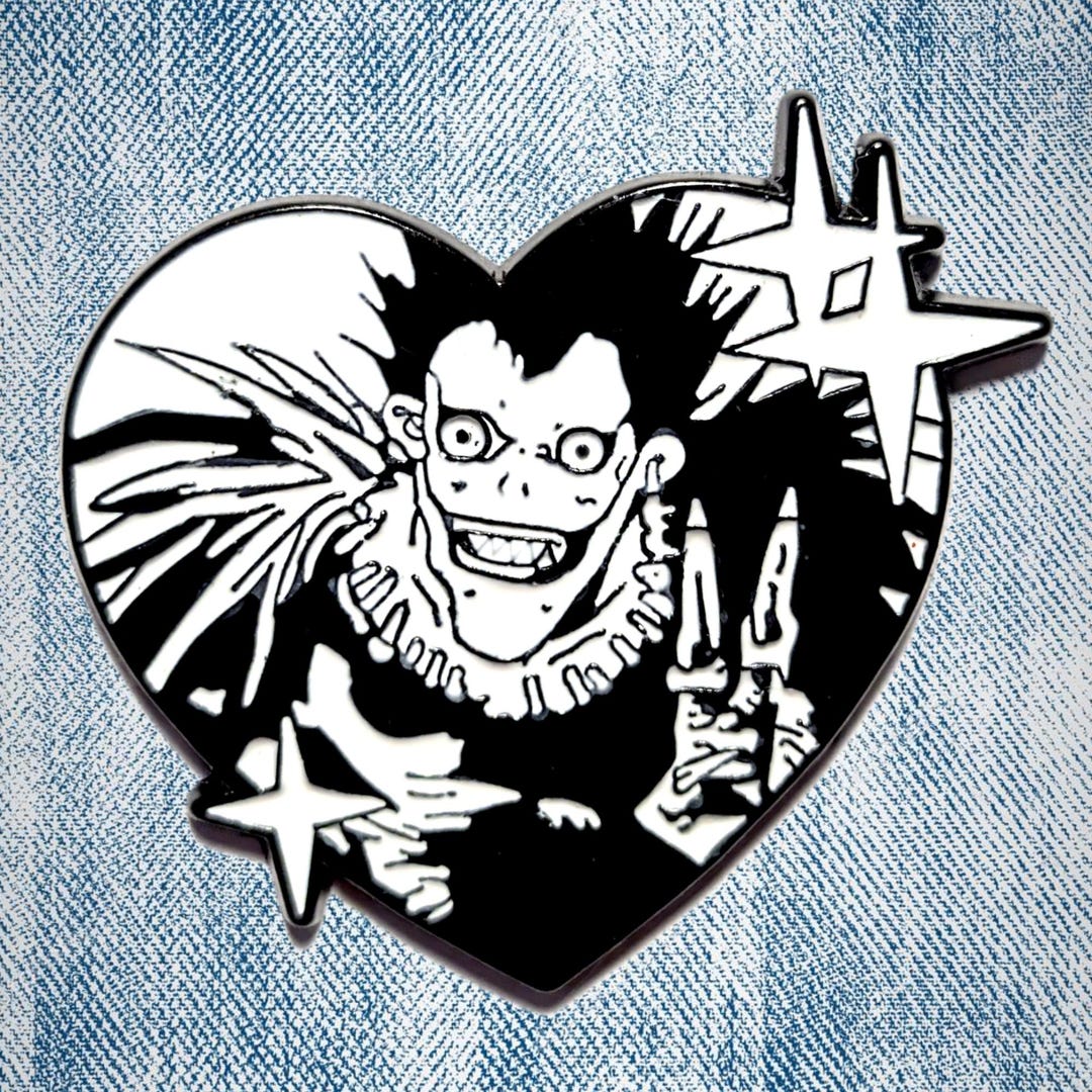 RYUK DEATH NOTE Enamel Pin Badge - Anime Pin - Deathnote Pin - Death ...
