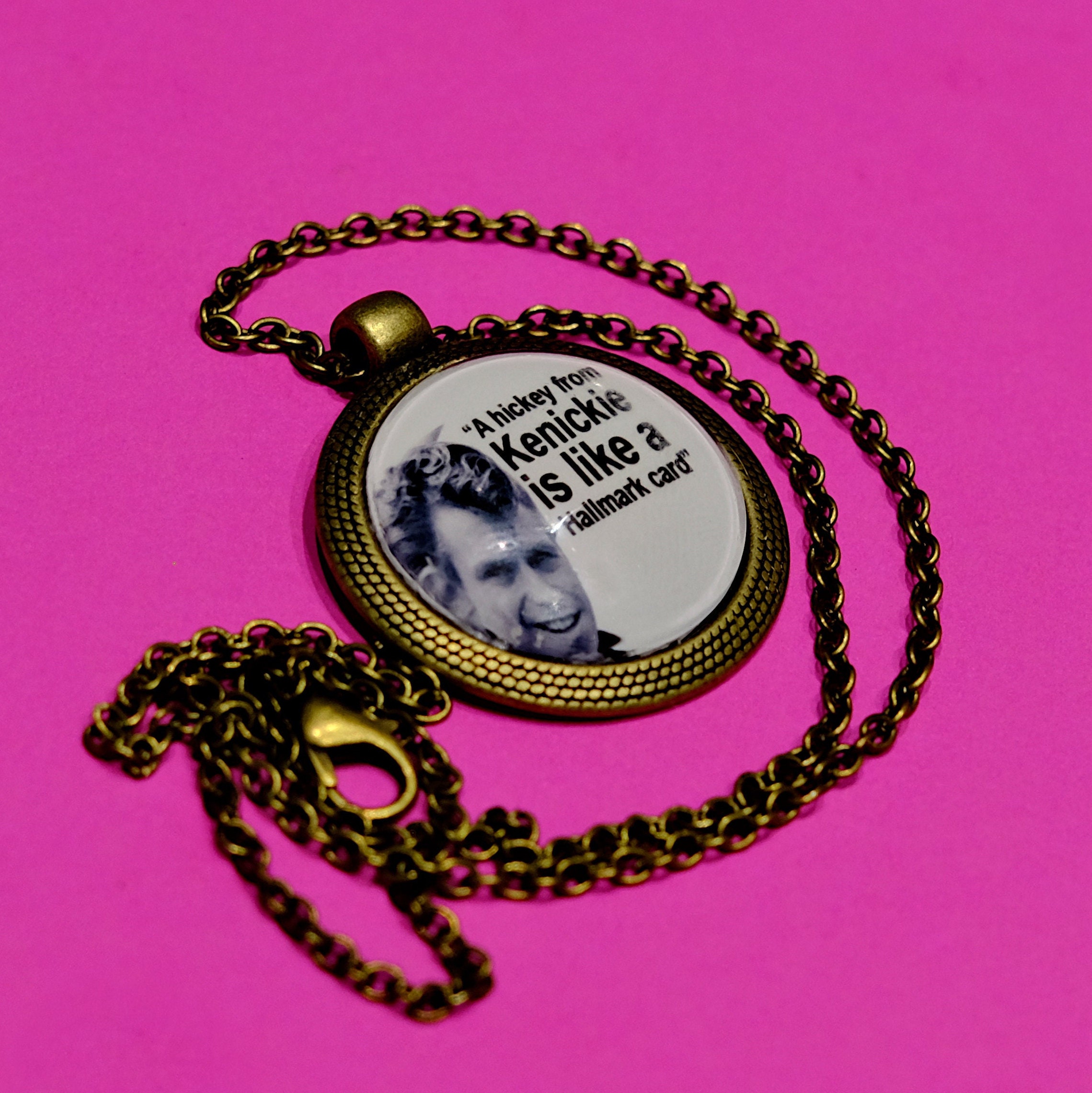GREASE Necklace Pendant Jeff Conaway Kenickie Quote a Etsy