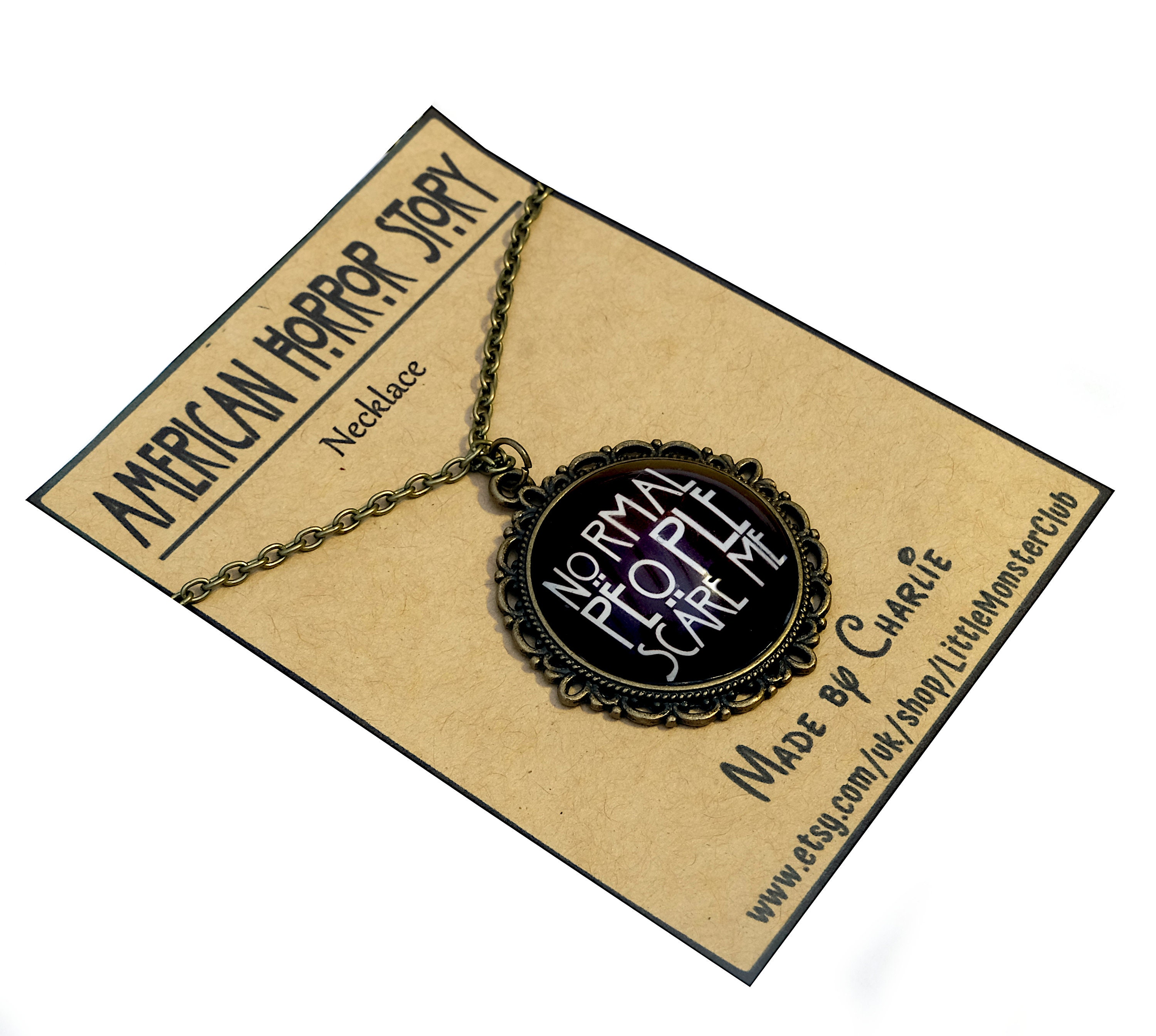 Buy American Horror Story Necklace Pendant Normal People Scare Me