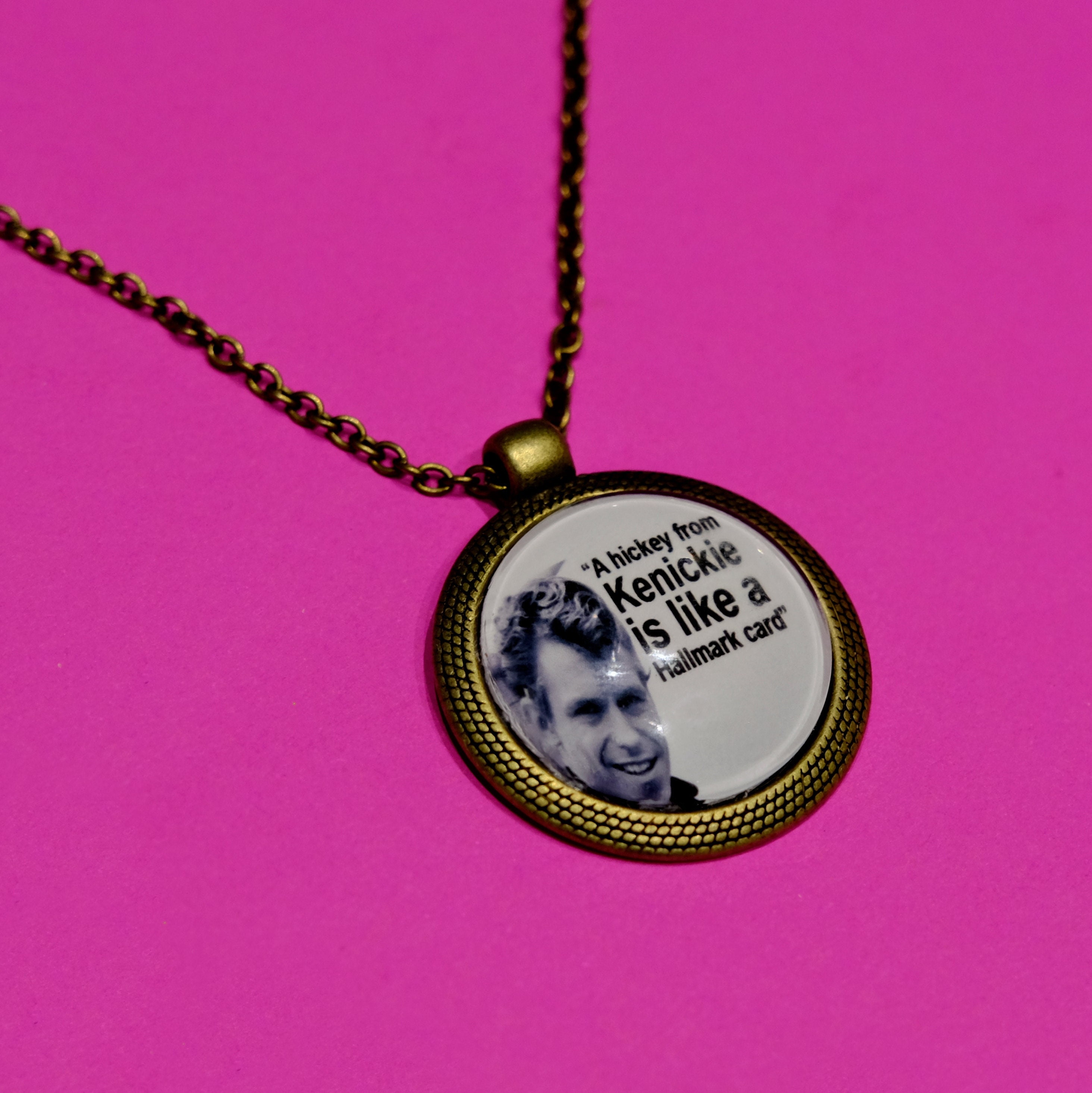 GREASE Necklace Pendant Jeff Conaway Kenickie Quote a Etsy