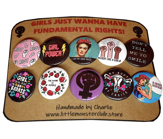 Feminist Badge Pack Pin Button Badges International Etsy Uk