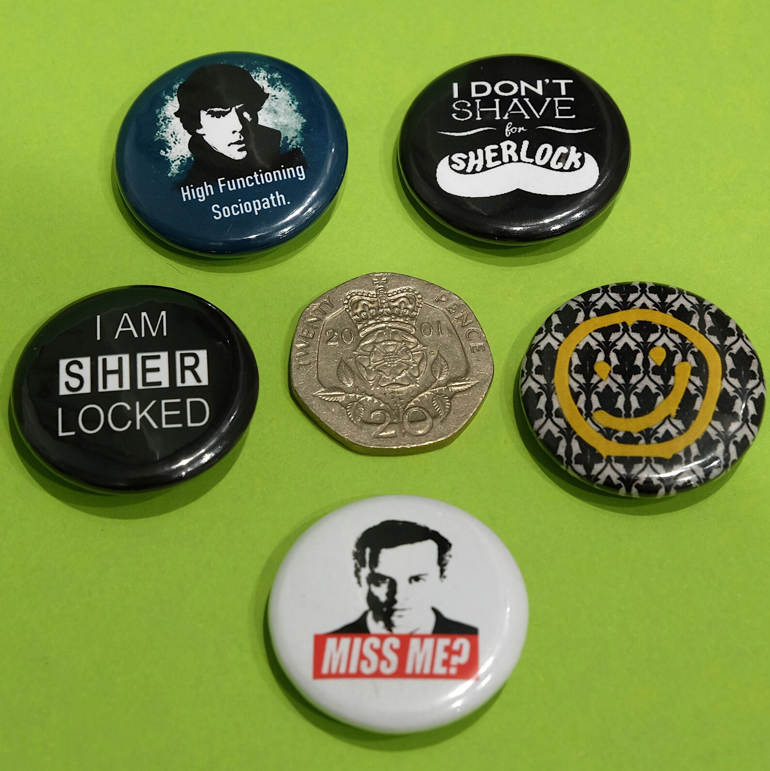 SHERLOCK Badge Pack Sherlock Pin Bbc Sherlock Sherlock | Etsy UK