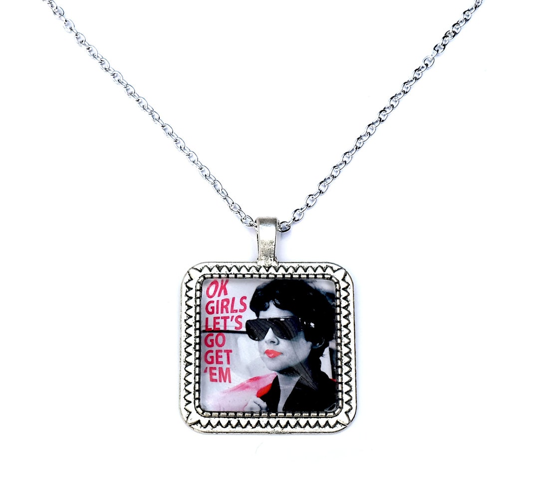 Grease Movie Necklace Pendant Grease Pink Ladies Rizo Etsy