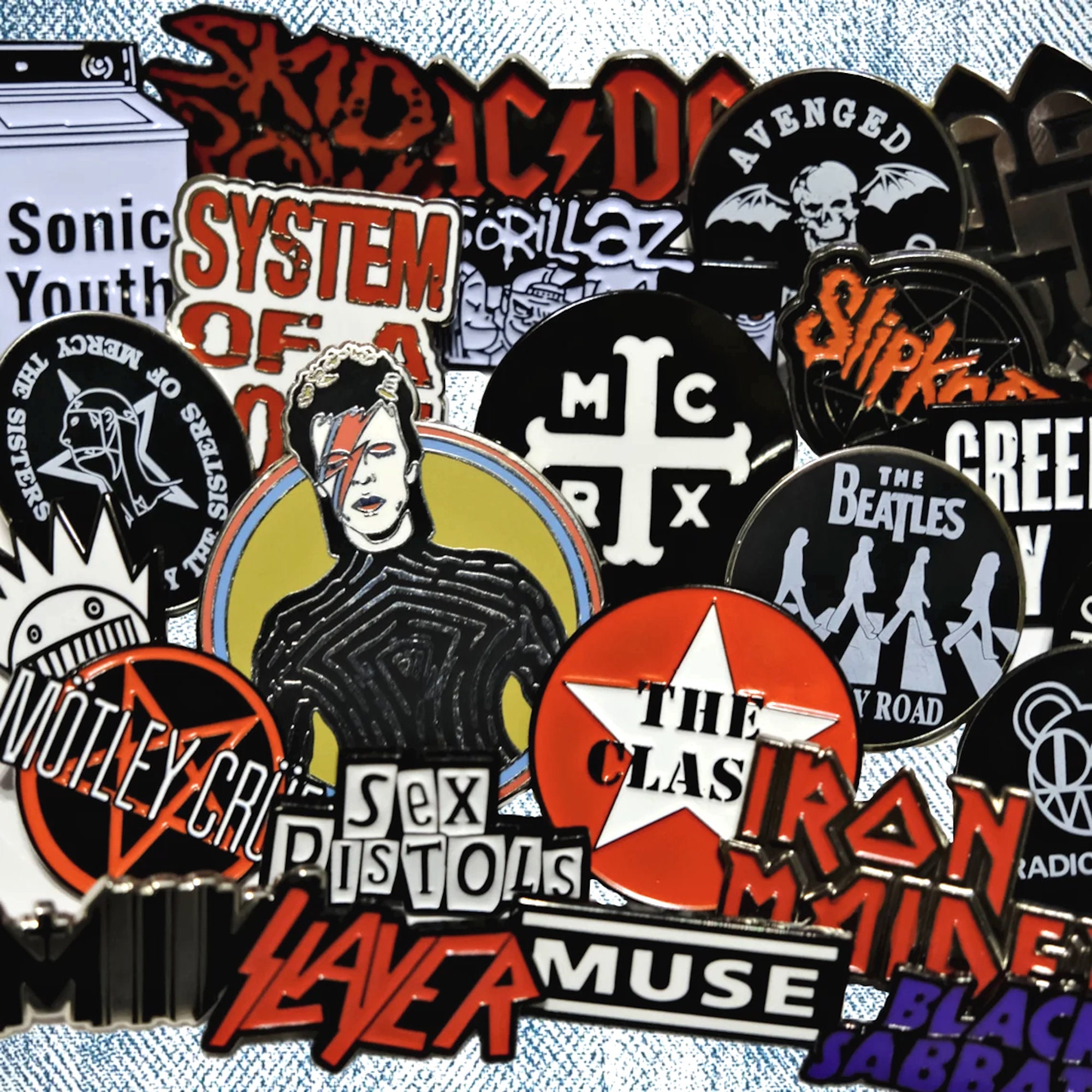 Punk + Metal Music Rock Enamel Pins – House of Kowalski