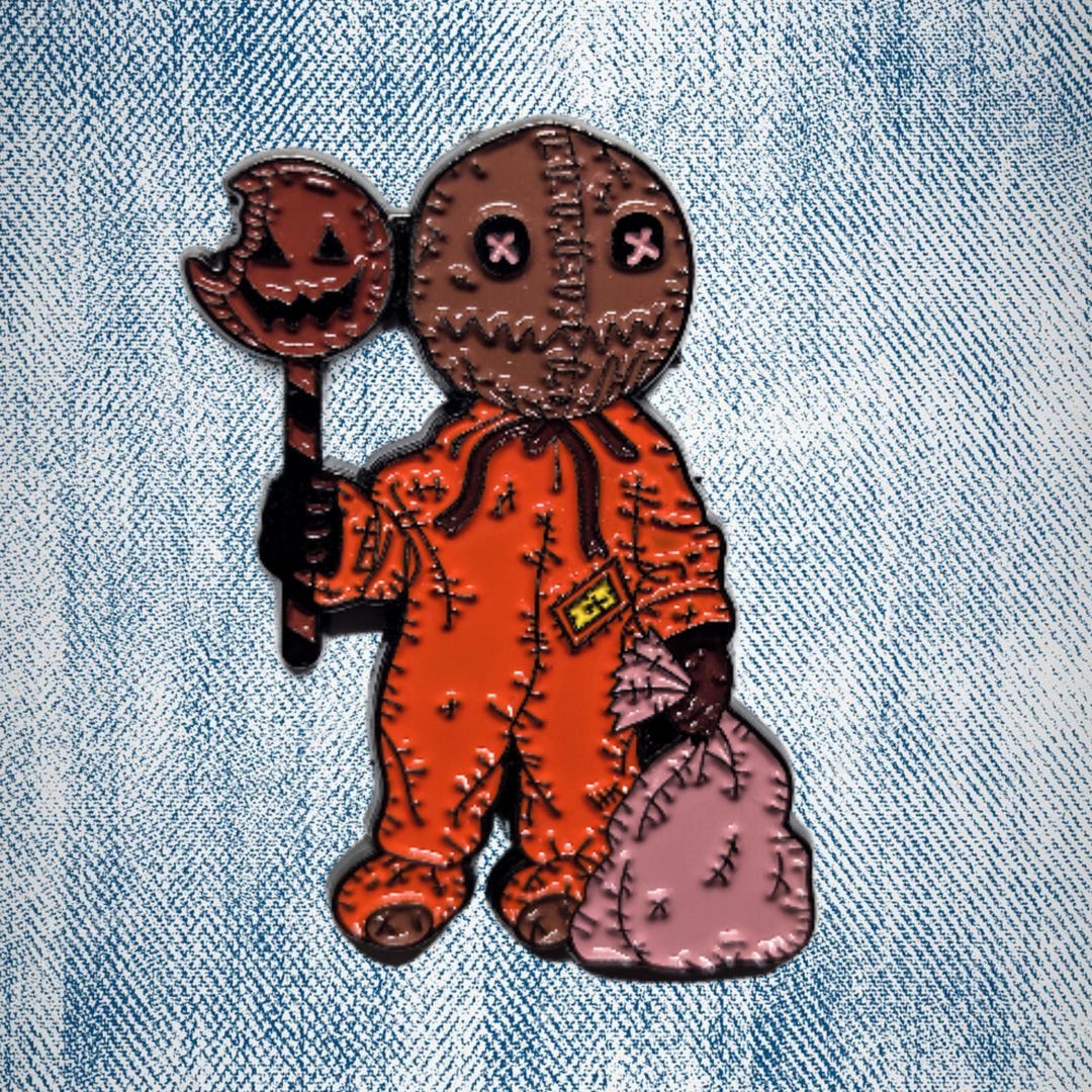SAM TRICK 'R TREAT Enamel Pin Badge Halloween Pin Enamel Badges Horror ...