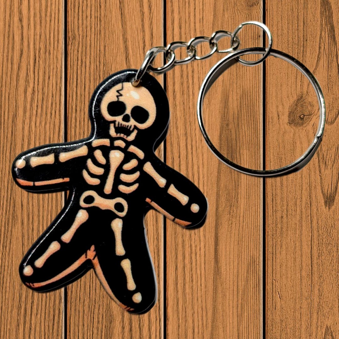 Nice Key Rings Skeleton SKELETON Keyring Halloween Keyrings Horror Keychain Skeleton ...