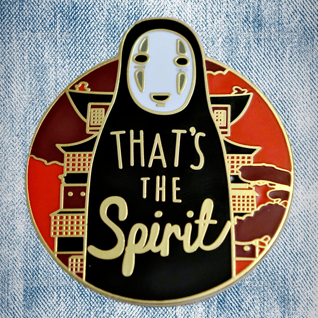 SPIRITED AWAY Enamel Pin Badge No Face Pin Badge Button Anime Pin ...