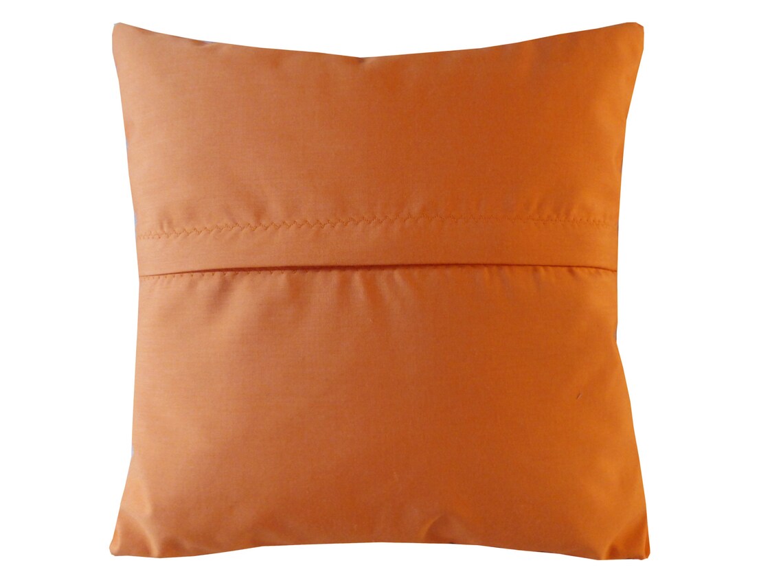 Accent bright orange quilted pillow cases 16x16 Etsy