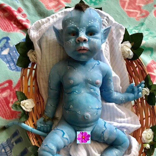 Silicone Baby Na Vi Avatar Eyes Closed Or Open Etsy
