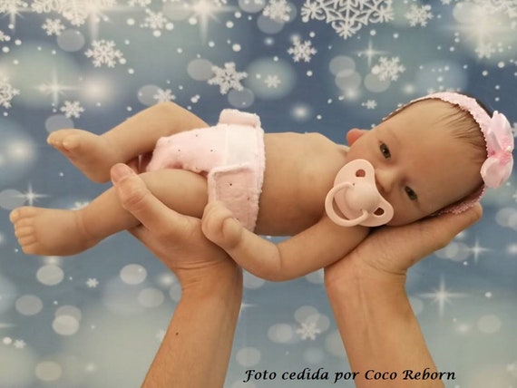 Bebé prematuro de silicona ojos abiertos puede beber y Etsy España