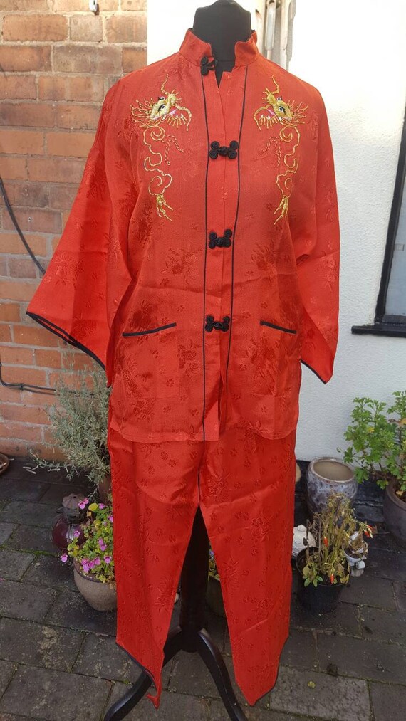 Dead stock 1950s Asian pajama set