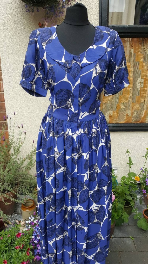 1940s rayon house dress