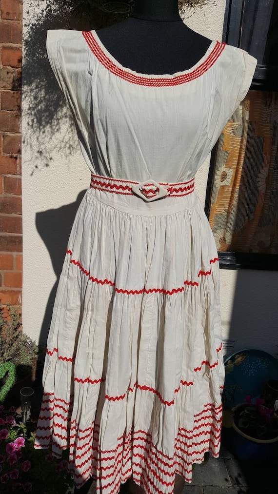 1950s Mexican patio dress