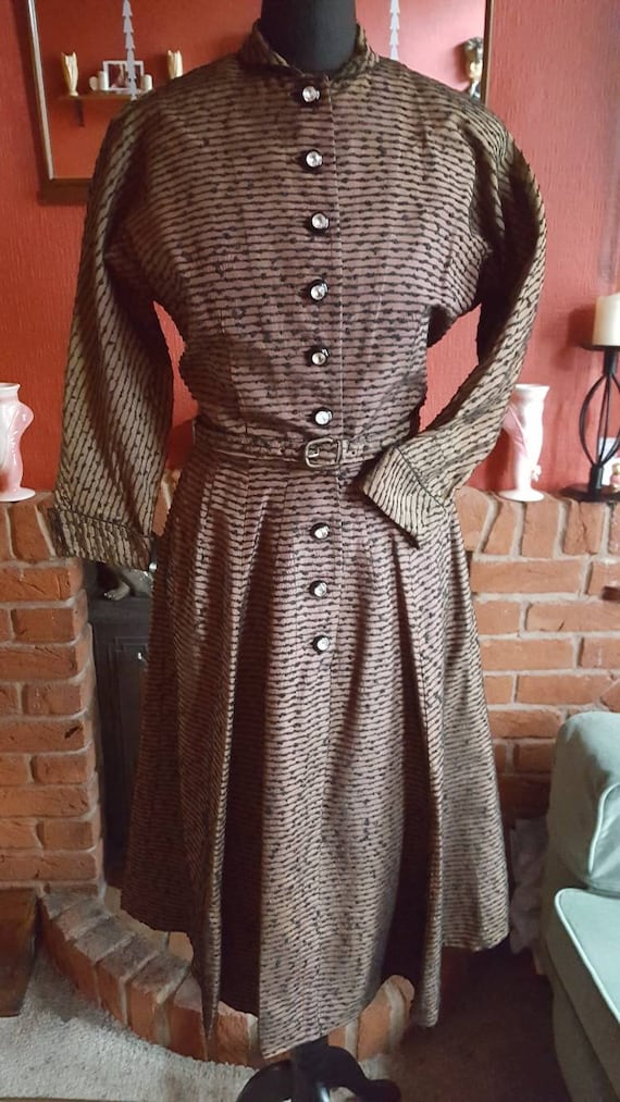 1940s/50s dolman sleeve dress