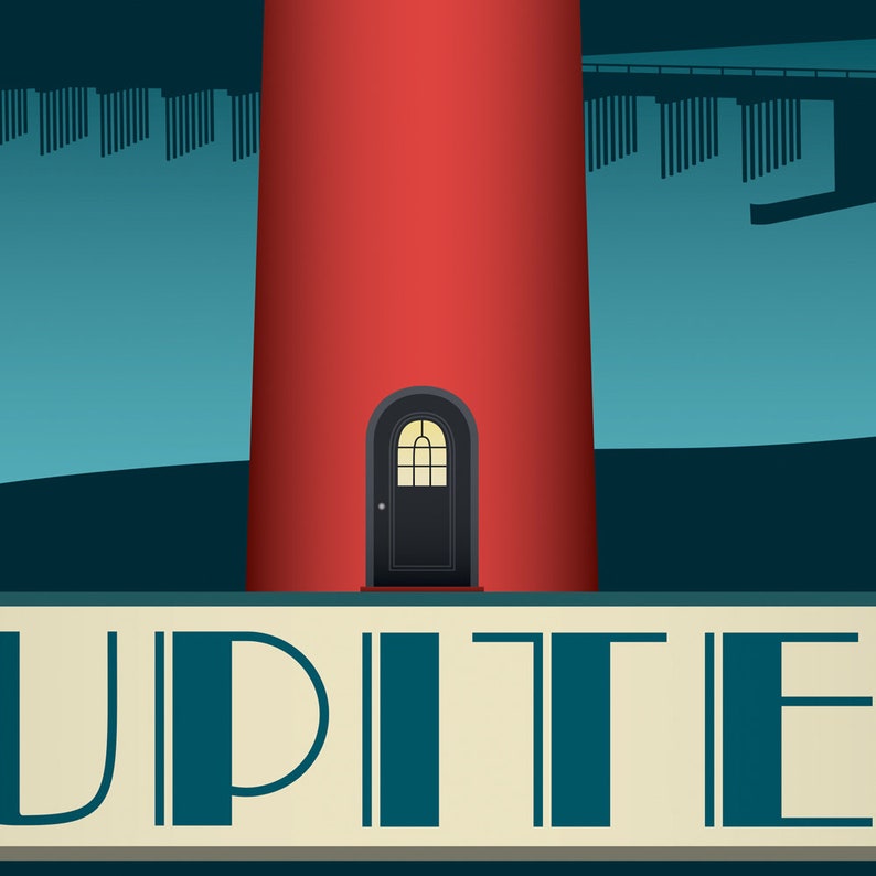 Jupiter Lighthouse Jupiter Florida Miami art Florida Etsy