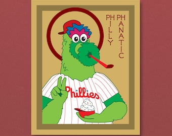 Phillie Phanatic Byzantine Iconography Vinyl Sticker | Philadelphia Phillies | 3.5 x 4.5 inch