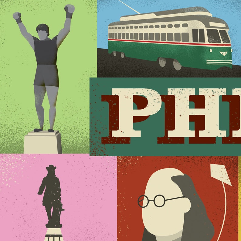 Philadelphia Decor Philadelphia Art Philadelphia Print Etsy