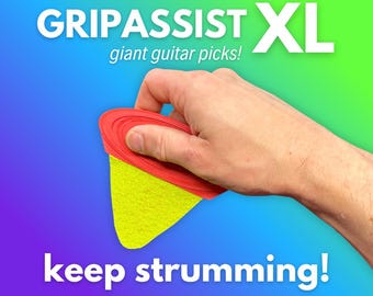 GripAssist XL: Oversized Guitar Pick