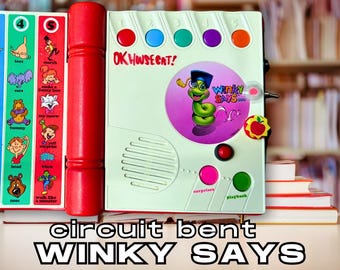 Circuit Bent Winky Says - Glitch Synth Toy