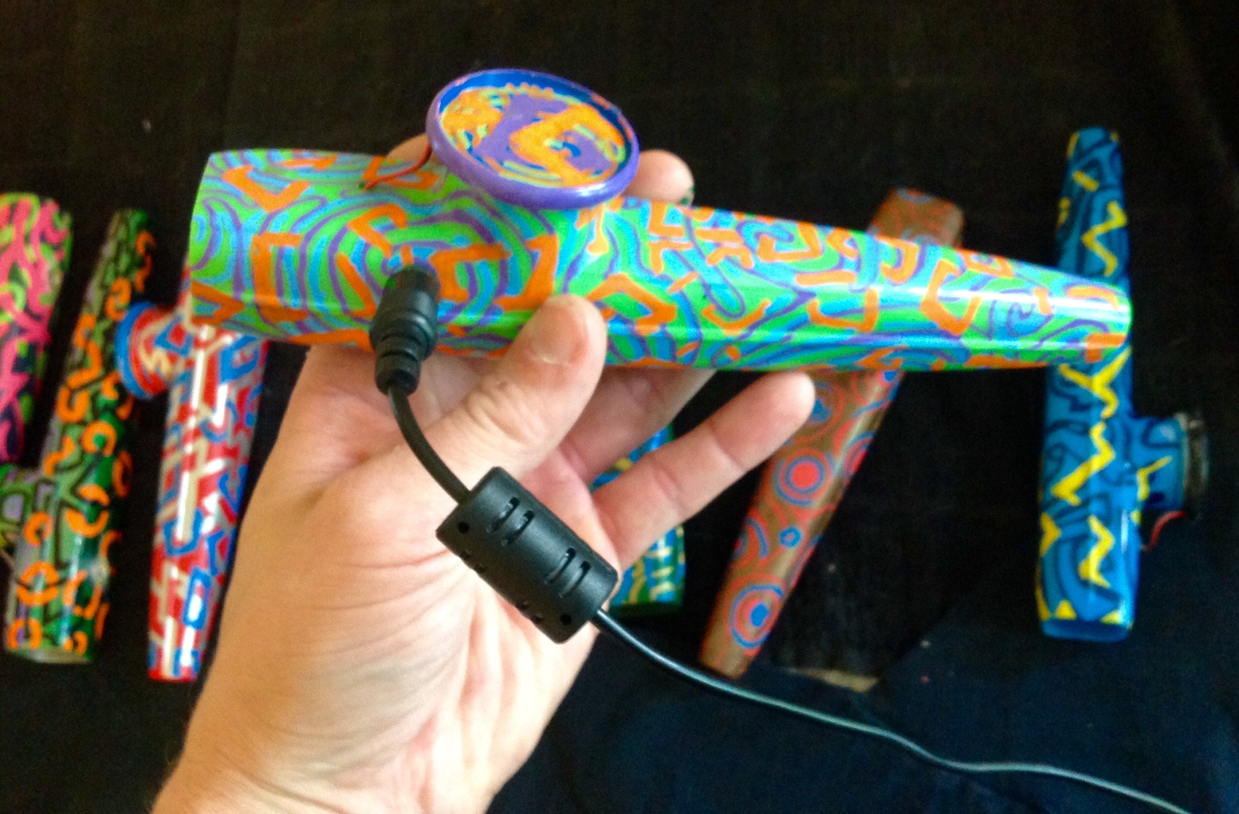 Handpainted Jumbo 8 ELECTRIC Kazoo Etsy