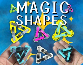 Magic Shapes Fidget Toy 3-Pack: ADHD Focus, Stress Relief