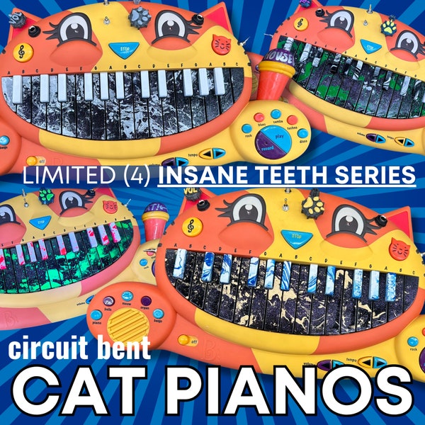 circuit bent MEOWSIC cat piano LIMITED EDITION! (series of 4)