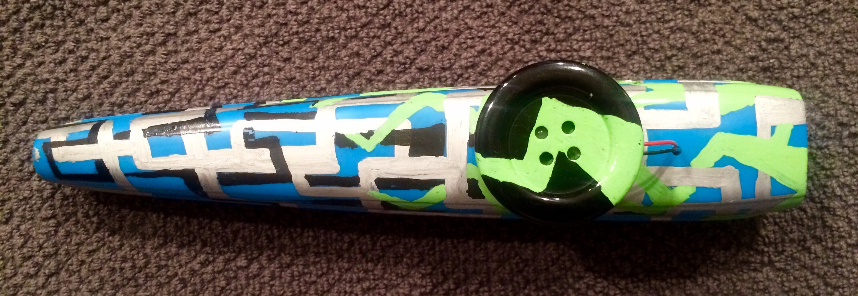 Handpainted Jumbo 8 ELECTRIC Kazoo Etsy